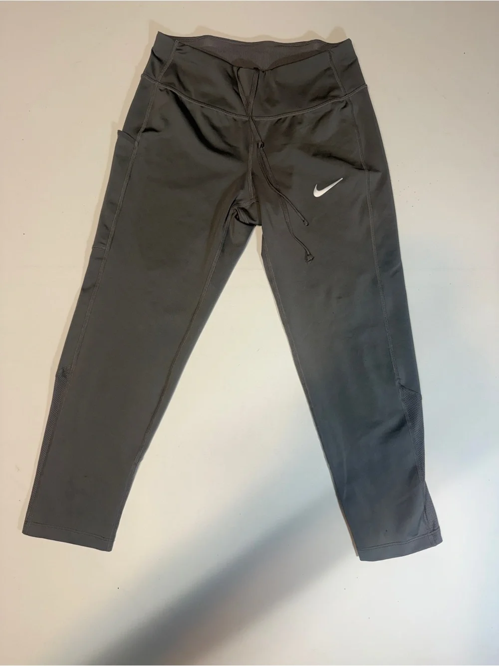 Nike Black Women’s Performance Leggings with White Swoosh